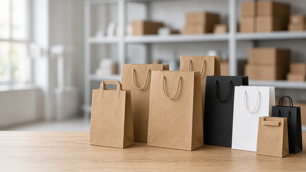Sacs kraft et sacs papier à poignées