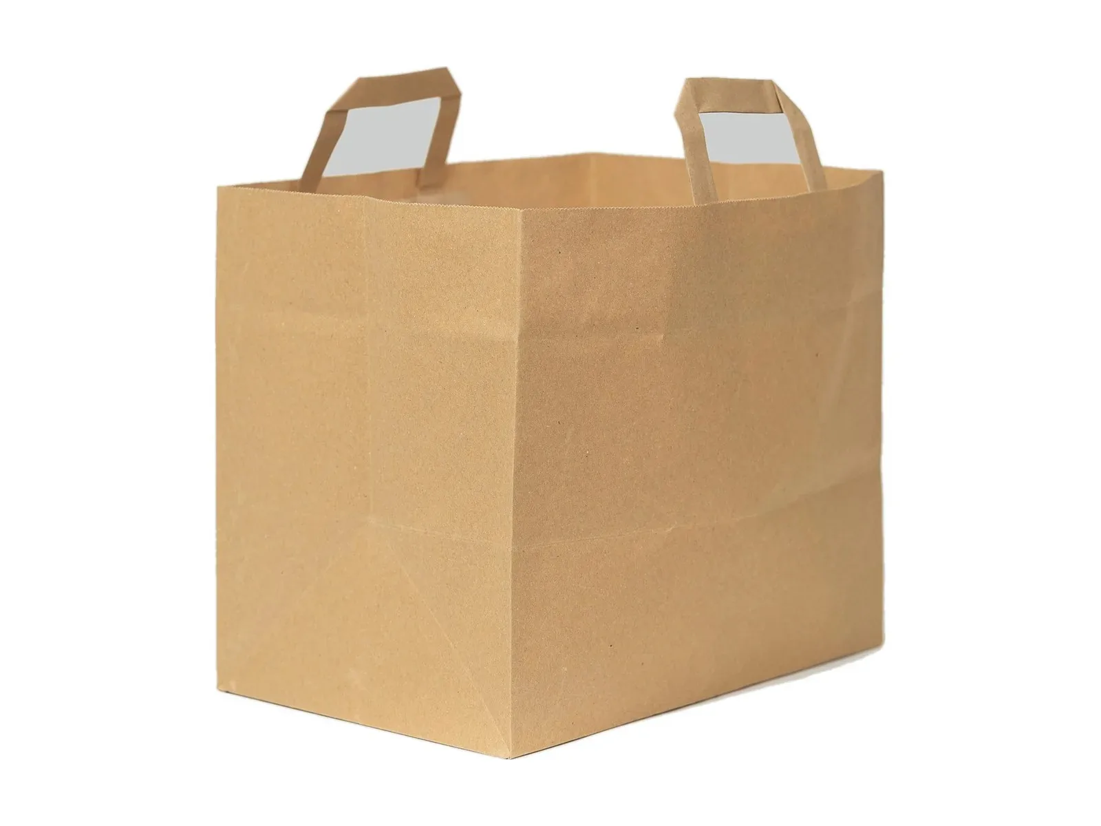 Sac kraft à poignées plates
